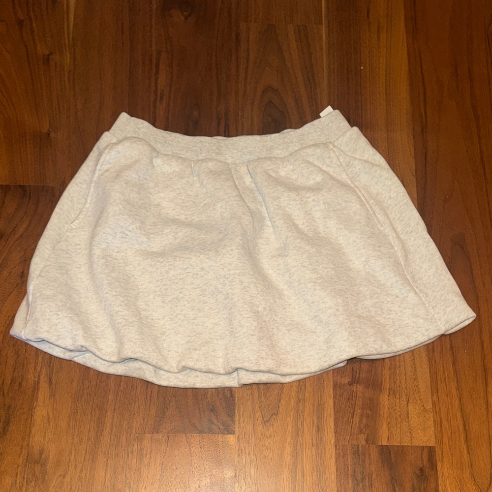 Aerie Light Gray Skater Skort